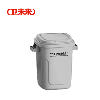 卫未来 厨房垃圾桶 10L灰色带盖 个