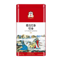 正官庄红参切片原物模压无蔗糖蒸制浓郁参味片片精华75g