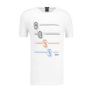 Hugo boss白色圆领短袖T恤男百搭简约纯色夏季透气舒适休闲必备