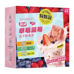 [3盒装]每鲜说奶冲草莓蓝莓 60g(4*15g)赠梅森杯