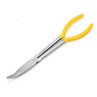 欧克(Ouke)加长扁嘴钳 加长尖嘴钳 加长夹持钳 加长弯嘴钳(11″275mm 加长型 45度弯嘴钳 OK-3537)