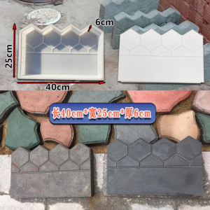 维诺亚仿古花池围砖模具水泥制品庭院菜园围栏磨具花坛侧石水泥砖模板