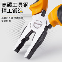 老虎钳钢丝钳8英寸家用钳子克丝钳断线钳剪线钳电工夹持工具防锈-8寸