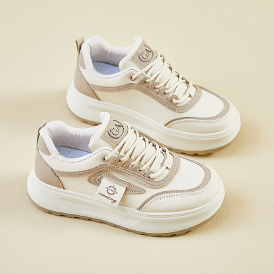 2025春季小白鞋新款韩版ins女学生厚底增高运动板鞋休闲街拍