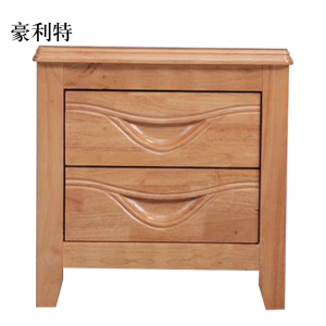 豪利特床头柜简约现代卧室床边储物柜升级款榉木色50*41*50cm
