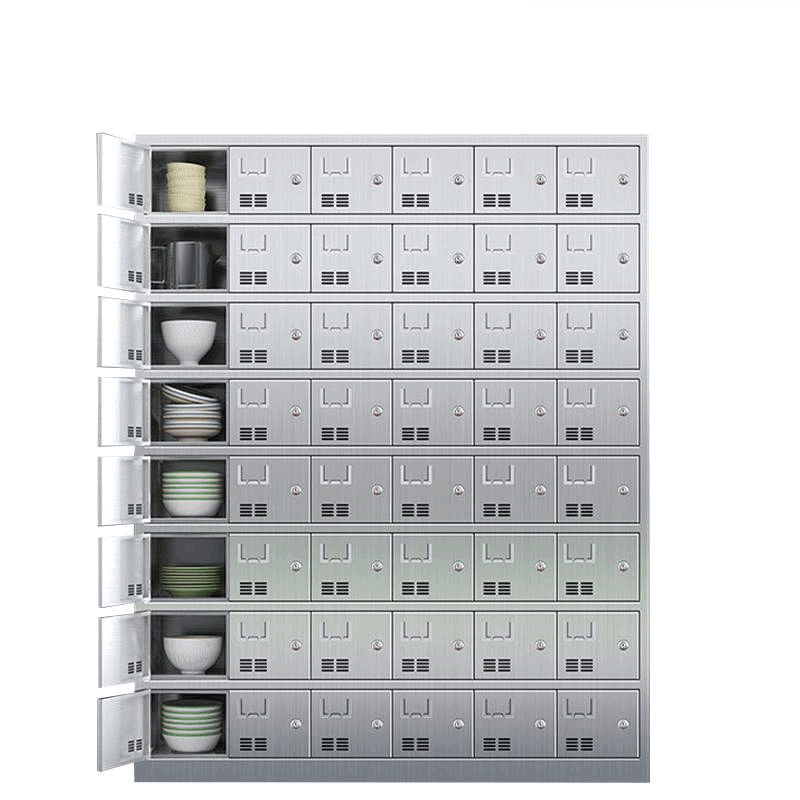 不锈钢碗柜 48门