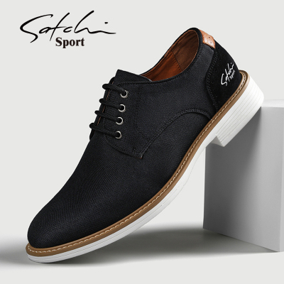 沙驰官方高档商务休闲鞋2021年夏季新款布鞋软底透气青年潮流男鞋