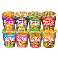 合味道(Cup noodles) 方便面组合装 杯面泡面快餐面 混合味道8杯[随机发]