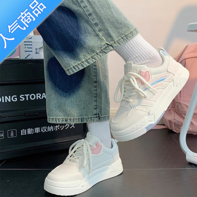 SUNTEK奶fufu小白鞋女小众原创夏季薄款休闲百搭透气板鞋ins潮港风