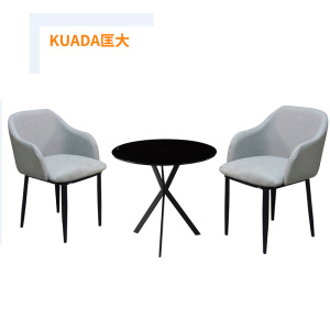 匡大 洽谈桌休闲圆桌玻璃圆台 KDYZ-JSD007