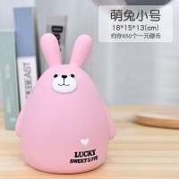 存钱罐儿童储蓄罐大人家用女生可爱创意防摔可存可取容量网红大号 三维工匠 萌熊灰大号[收藏加购提前发货]