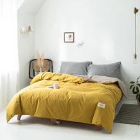 家柏饰(CORATED)简约水洗棉被套单件全棉学生宿舍单双人1.82.0米1.5纯色全棉被罩
