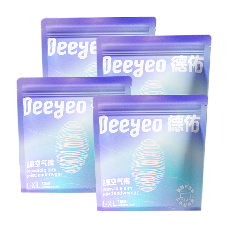 德佑卫生裤3片*4包轻氧空气女性LXL码2001DYTP042R04