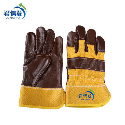 君信发-半皮手套-牛皮均码-付
