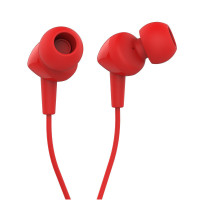 JBL C100SI 入耳式运动耳机 通话带麦线控音乐跑步耳机 手机耳机带麦耳塞 红色