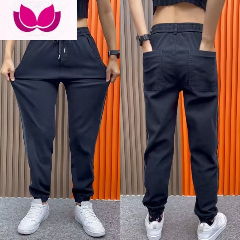 七斓男士休闲牛仔裤百搭运动束脚裤耐磨劳保服工作裤工地耐脏干活裤子