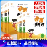 数学 苏教版 六年级下 [正版]2024新版 非常课课通语文数学英语江苏一年级二年级三年级四年级五年级六年级上册苏教版译