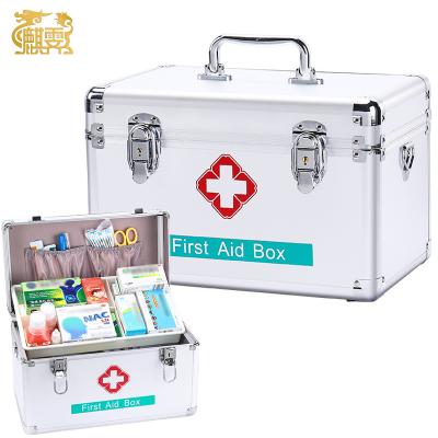 麒霁 铝合金收纳药箱 加大号16寸 AG004