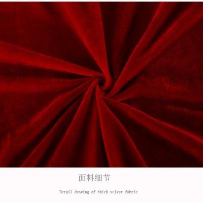 家柏饰(CORATED)简约会议室桌布 平铺台布 办公桌绒布桌布 加厚金丝绒面料