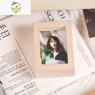 yicheng三寸拍立得照片相框小型可堆叠mini桌摆复古可爱追星生日礼物