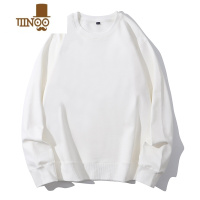 YANXU600G圆领卫衣加绒男士青年学生流行加厚时尚百搭潮流宽松外套