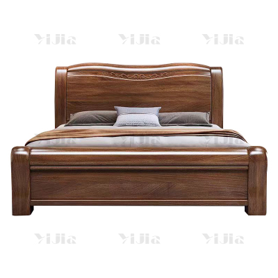 翌嘉 YJ4022921 胡桃木实木床1.5米单人床1500*2250*1100mm
