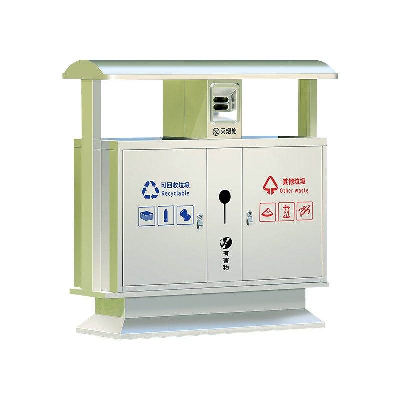 翌嘉 YJ4070402不锈钢分类垃圾箱公共场合环卫果皮箱户外垃圾桶 201不锈钢