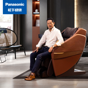 松下(Panasonic)按摩椅4D全身家用太空豪华舱零重力智能按摩沙发椅 父母亲生日节日礼物 EP-MA131 红棕色