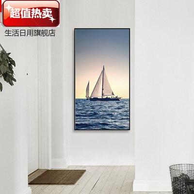 。墙壁画墙壁画装饰带框一进的墙装饰悬关壁画水墙壁画J聚宝盆3-8QA50*9012mm薄板