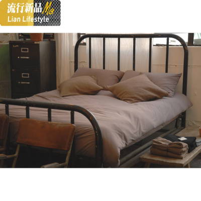 棉A类针织棉床品四件套藕色 柔软棉天竺棉色简约 三维工匠