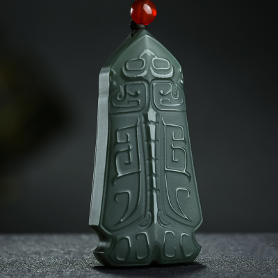 印象眸和田玉吊坠山河十二朝系列祥瑞鸟青玉细料玉石挂件附送证书吊坠