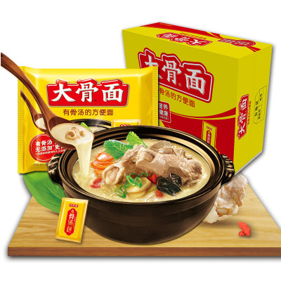 白象旗舰店-白象大骨面营养骨汤家庭装108g*21袋装整箱方便面泡面煮面其他