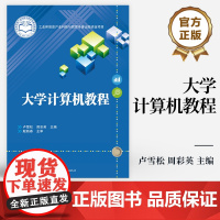 [按需印刷POD] 大学计算机教程 工业和信息产业科技与教育专著出版资金项目 卢雪松 周彩英 编 电子工业出版社