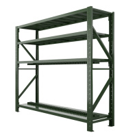 利特莱依消防铁锹镐农具摆放架安保装备器材存放架绿色盾牌货架大盾牌架重型-主架