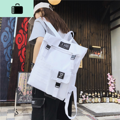 ins风书包女男韩版百搭潮牌超火背包时尚潮流高中生大学生双肩包NEW LAKE