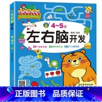 左右脑开发 4-5岁 [正版]左右脑开发书幼儿智力测试阶梯数学三~七岁儿童记忆力观察力迷宫书找不同专注力思维逻辑训练书到