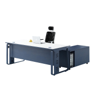 慧采云 办公家具板式老板桌总裁桌简约现代经理办公桌组合主管桌大班台2.0m