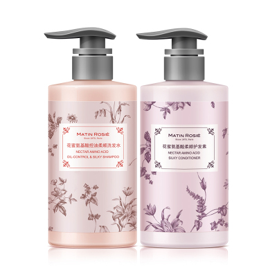 MatinRosie/玛汀露丝洗护套装花蜜氨基酸控油柔顺洗发水+花蜜氨基酸柔顺护发素1000ml