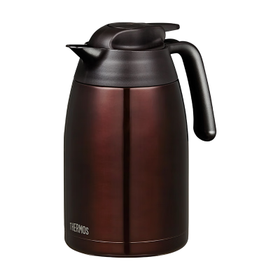 膳魔師保温壶水壶大容量家用不锈钢办公热水瓶保温瓶真空暖水壶THV 咖啡色 1.5L