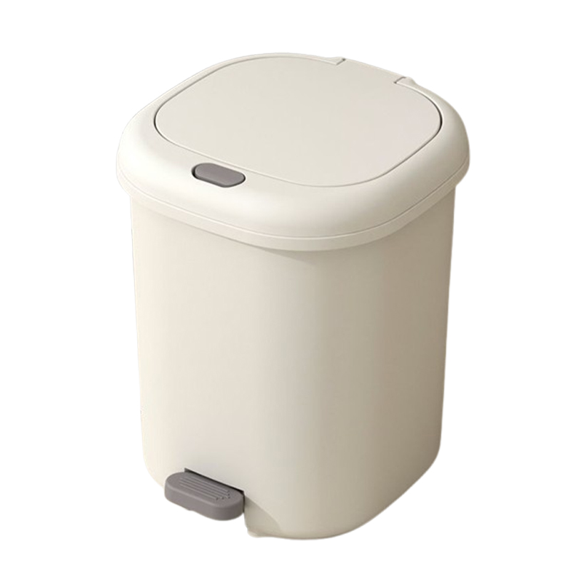 心梦同行 手按压双开盖垃圾桶密封带盖纸篓 20L/2619/个