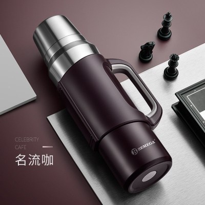 美帮汇全钢保温杯大容量保温壶男316不锈钢户外便携真空水杯名流咖