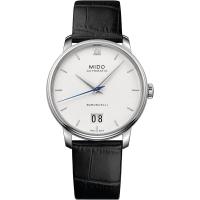Mido男士手表 Baroncelli 自动机械日显简约休闲百搭瑞士男表 送男友