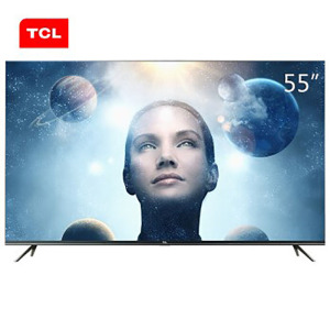 TCL 官方旗舰 55V3 (55英寸)吋 三十核64位 杜比+DTS双解码 4k超高清液晶平板电视