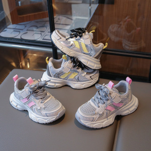 秋季新款女童运动鞋经典双网老爹鞋男童学生鞋校园春秋款童鞋_131