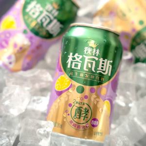 秋林格瓦斯面包发酵饮料百香果味330ml*6罐