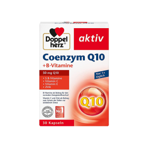 保税发-德国Doppelherz双心 辅酶Q10+维生素B族软胶囊30粒 膳食营养补充剂 心脏护血管 中老年营养保健