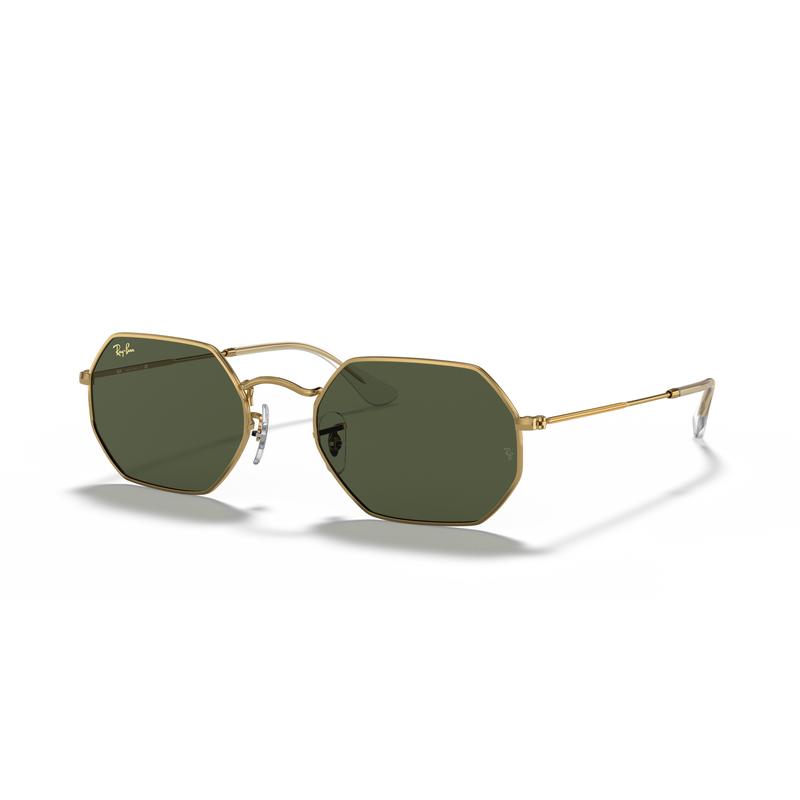 RayBan男士复古八角形太阳镜 个性金色框架时尚潮流配饰墨镜