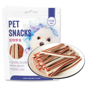贝蒂 狗狗零食 鸡肉鳕鱼夹心三明治条340g 泰迪 贵宾 训练奖励 肉干/肉条 貝蒂