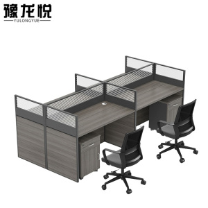 豫龙悦屏风办公桌