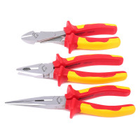 钢盾(SHEFFIELD) S046001 3件套绝缘钳套装(钢、斜、尖)